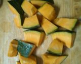 レンジで時短！ かぼちゃの甘酢あん作り方1写真
