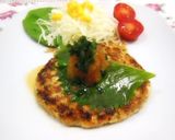 しそ入り豆腐ハンバーグ作り方13写真