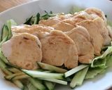 茹で鶏の甘辛マヌカソース掛け作り方4写真