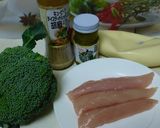 ささみとブロッコリーの柚子胡麻サラダ☆作り方1写真