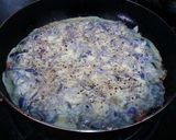 (科学実験) 青いお好み焼き作り方3写真
