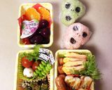 【簡単】キャラ弁 おにぎり ドクロ作り方5写真