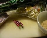 タイ風；もやし蒸し(生トウガラシ使用)。作り方2写真