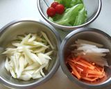 豚しゃぶと野菜のヘルシータルタルサラダ♫作り方7写真