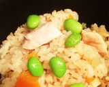 簡単☆鶏と椎茸の炊き込みご飯作り方8写真