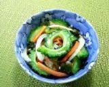 苦くない♪ゴーヤーとわかめの酢の物作り方6写真