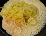フェットチーネを使ってクリームたらこスパ作り方4写真