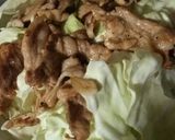 ザクザクきゃべつの～豚肉のせ～作り方4写真