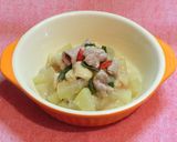 とうがんと豚肉とニラの煮物作り方5写真