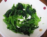 レンジでチン♪　　巣篭もりほうれん草作り方1写真