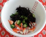 オクラ＊ひじきの柚子胡椒風味和え作り方3写真