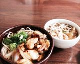 【幼児食】鳥なんばん風ささ身蕎麦作り方5写真
