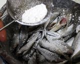 豆アジの唐揚げ～梅しょうゆ添え～作り方3写真