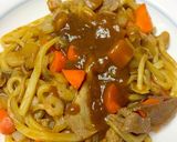 カレー焼きうどん作り方8写真