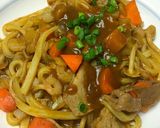 カレー焼きうどん作り方9写真