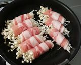 糖質制限 えのき豚バラ巻き バター醤油作り方3写真
