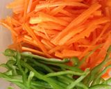三色野菜で★カラフルナムル☆作り方1写真