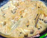 豆乳でヘルシー☆カレーボナーラ♬作り方5写真