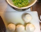 カブの葉とたまごの巾着作り方1写真