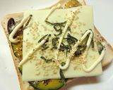 紫蘇香る❀お豆と南瓜の和トースト作り方6写真