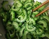 苦味激減！ゴーヤのめんつゆ炒め煮作り方2写真