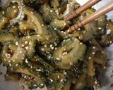 苦味激減！ゴーヤのめんつゆ炒め煮作り方4写真