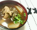 甘い☆蕪（かぶ）と舞茸の味噌汁作り方3写真