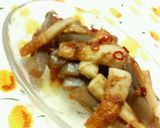 あるとホッとする☆蒟蒻と竹輪のおかか煮♪作り方5写真