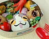【妖怪ウォッチ】ブドウニャン*キャラ弁作り方5写真