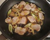 鶏とご当地「乾椎茸」の甘辛丼作り方5写真