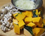簡単✿南瓜ときのこの濃厚クリームスープ作り方1写真