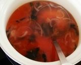 玉ねぎとわかめの中華スープ作り方4写真