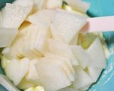 梨とセロリの塩レモンヨーグルトサラダ作り方5写真