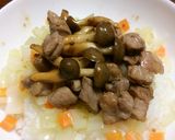 サイコロカットにしめじのせライス作り方6写真