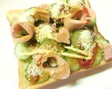魚ニソ×胡瓜のスパイシートースト作り方6写真
