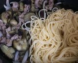 茄子とお肉の和風スパゲッティ作り方7写真