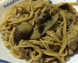 茄子とお肉の和風スパゲッティ作り方8写真