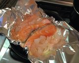 キノコたっぷりむきエビサーモンホイル焼き作り方4写真