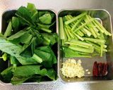 青菜炒め作り方1写真