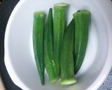 簡単おくらのマヨ焼き☆作り方1写真