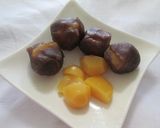ホットケーキミックスで✿栗入り薄皮饅頭作り方1写真