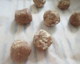 ホットケーキミックスで✿栗入り薄皮饅頭作り方6写真