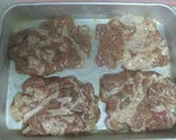 オッサンの竜田揚げ風マヨガリ豚丼作り方2写真