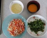 我が家の新メニュー。カレーチャーハン♪作り方4写真