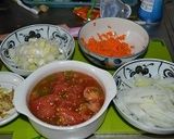 次男の朝食～ねぎたんスープカレー作り方1写真