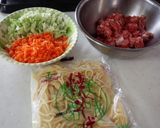 焼きそばめし!作り方1写真