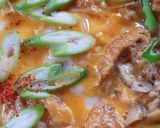 ふんわり♡玉ねぎと油揚げの卵とじ丼作り方4写真
