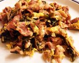 材料揃えば簡単☆豚肉と高菜、卵の炒めもの作り方6写真