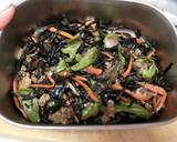 蒟蒻麺でひじき煮のリメイク焼きそば風～作り方4写真