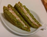 グリーン パンケーキ サンドイッチ作り方11写真